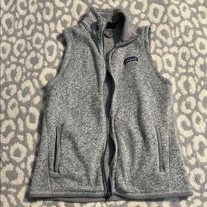 Patagonia Heather Gray Fleece Vest